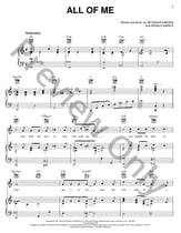 All of Me piano sheet music cover